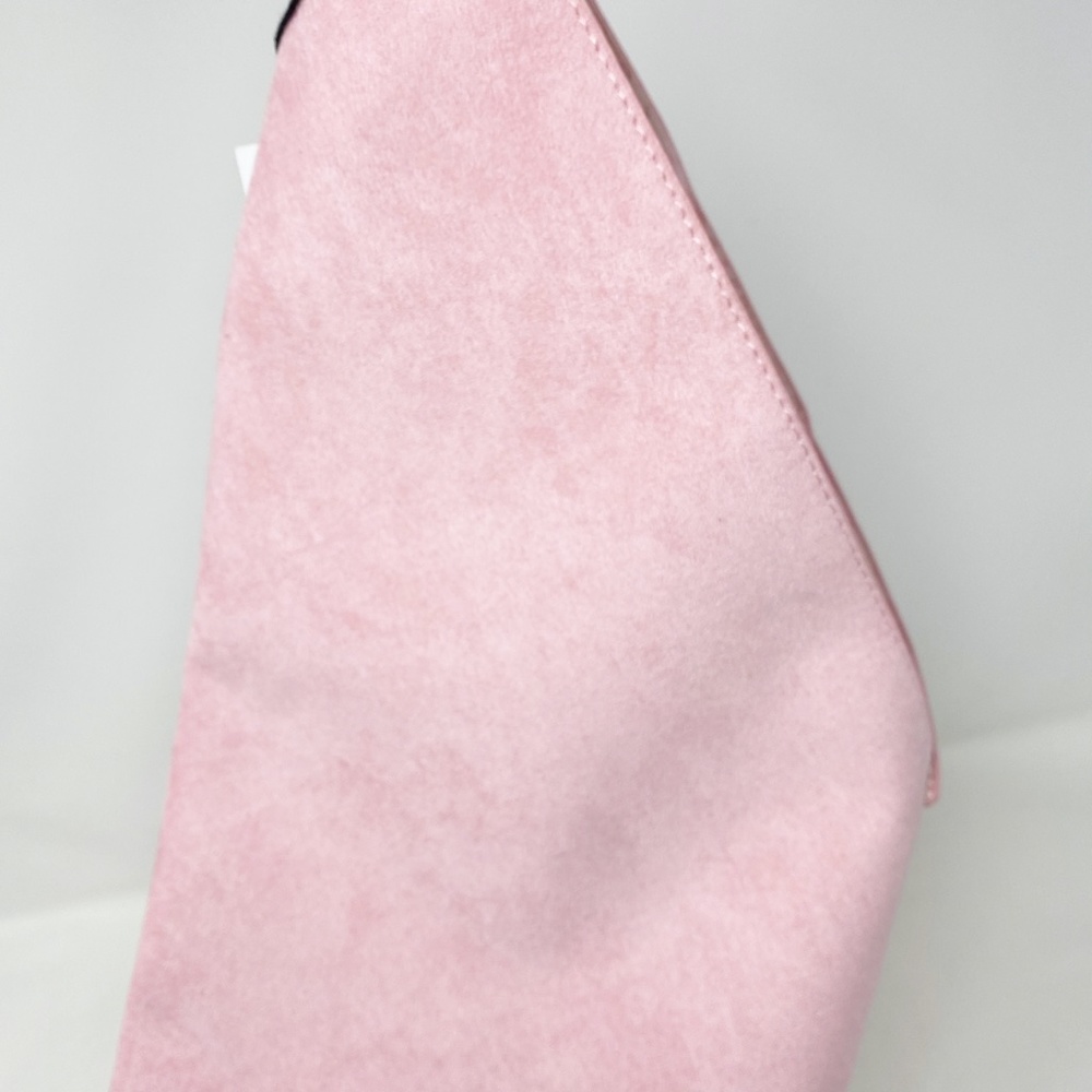 Ah-Dorned Blush Suede Python Reversible Hobo Sling - image 7